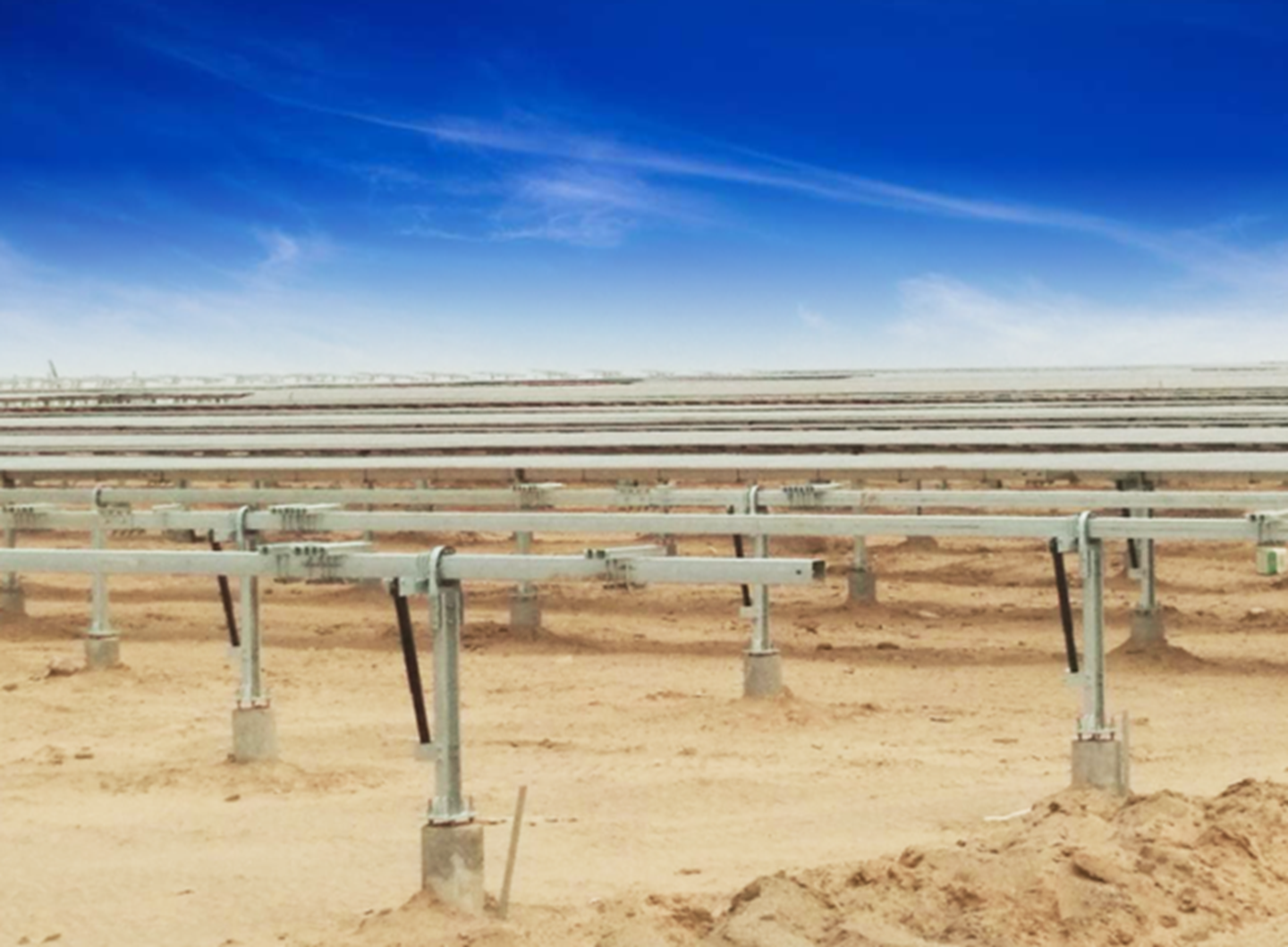 Clenergy Ground-mount PV-ezRack EzTracker D1P 17MW Solar Tracker Project for Qinghai-Henan UHV